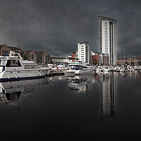 Buy canvas prints of Swansea marina by Leighton Collins