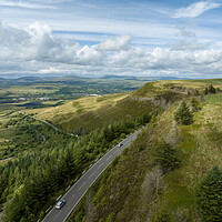 Buy canvas prints of The Rhigos road in South Wales by Leighton Collins