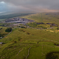 Buy canvas prints of Panoramic view of Penwyllt by Leighton Collins