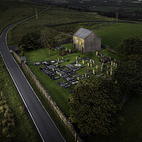 Buy canvas prints of Gwrhyd Chapel in evening light by Leighton Collins