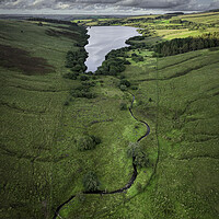 Buy canvas prints of The Cray Reservoir in the Brecon Beacons National Park by Leighton Collins