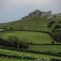 Buy canvas prints of Carreg Cennen castle by Leighton Collins
