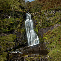 Buy canvas prints of Brecon Beacons Bannau Brycheiniog waterfall by Leighton Collins