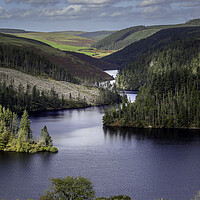 Buy canvas prints of Beautiful Llyn Brianne in Mid Wales by Leighton Collins