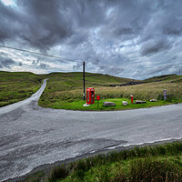 Buy canvas prints of Most remote phone box in Wales by Leighton Collins