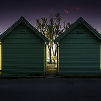 Buy canvas prints of Beach huts at Langland by Leighton Collins