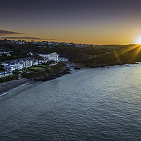 Buy canvas prints of Sunrise over Langland Bay by Leighton Collins