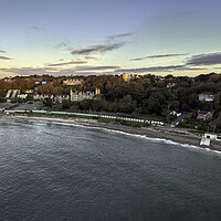 Buy canvas prints of A panorama of Langland Bay by Leighton Collins