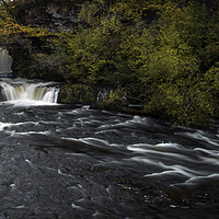 Buy canvas prints of The Lower Ddwli Waterfall by Leighton Collins