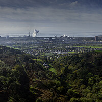 Buy canvas prints of Port Talbot steel works by Leighton Collins