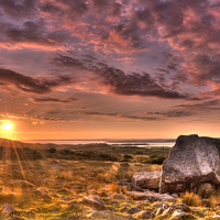 Buy canvas prints of Arthur's stone Gower by Leighton Collins