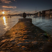 Buy canvas prints of Dungarvan Harbour Eire by Leighton Collins