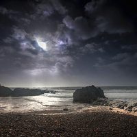 Buy canvas prints of Rotherslade bay Gower by Leighton Collins