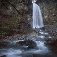 Buy canvas prints of Melincourt falls Resolven by Leighton Collins