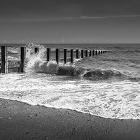 Buy canvas prints of Skegness tide by Leighton Collins