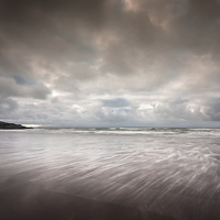Buy canvas prints of Caswell bay storm by Leighton Collins