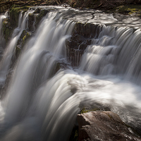 Buy canvas prints of Sgwd y Pannwr waterfalls by Leighton Collins