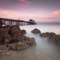 Buy canvas prints of Mumbles pier, Swansea by Leighton Collins