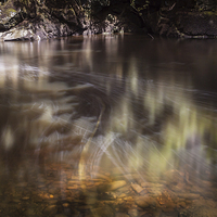 Buy canvas prints of Abstract river flow by Leighton Collins