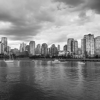 Buy canvas prints of Vancouver skyline by Leighton Collins
