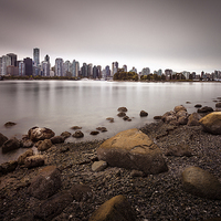 Buy canvas prints of Vancouver harbour Stanley park by Leighton Collins