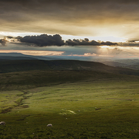 Buy canvas prints of The Brecon Beacons in south Wales. by Leighton Collins