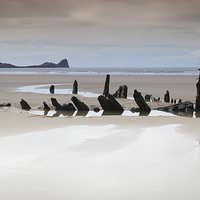 Buy canvas prints of  Helvetia wreck by Leighton Collins