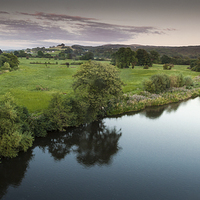 Buy canvas prints of  The river Towy by Leighton Collins