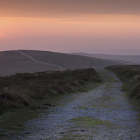 Buy canvas prints of  Sunset at Cefn Bryn, Gower by Leighton Collins