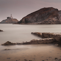 Buy canvas prints of  Mumbles lighthouse by Leighton Collins