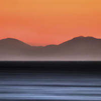 Buy canvas prints of  Pre sunrise behind the mountains by Leighton Collins
