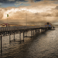 Buy canvas prints of  Mumbles pier and lifeboat station by Leighton Collins