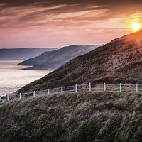 Buy canvas prints of  South Gower coastal path by Leighton Collins