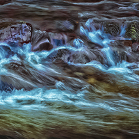 Buy canvas prints of  Psychedelic stream by Leighton Collins