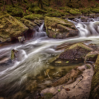 Buy canvas prints of  River Clydach at Pontardawe by Leighton Collins