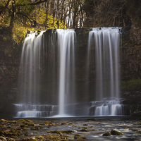 Buy canvas prints of  Sgwd yr Eira or 'fall of snow' by Leighton Collins