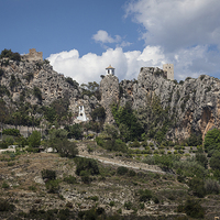 Buy canvas prints of  Guadalest village Spain by Leighton Collins