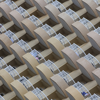 Buy canvas prints of  Symmetrical hotel balconies by Leighton Collins