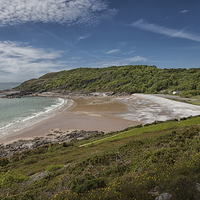 Buy canvas prints of  Pwll Du bay Gower peninsular by Leighton Collins