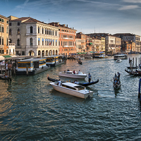 Buy canvas prints of  Grand canal Venice Italy by Leighton Collins