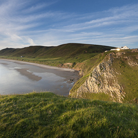 Buy canvas prints of  Rhossili bay  by Leighton Collins