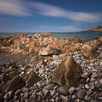 Buy canvas prints of  Worm's head on the Gower peninsular by Leighton Collins