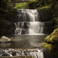 Buy canvas prints of  Sychryd Cascades by Leighton Collins