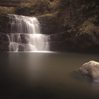 Buy canvas prints of  Waterfall country Wales by Leighton Collins