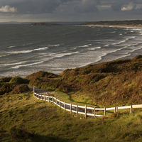 Buy canvas prints of  Rhossili bay  by Leighton Collins