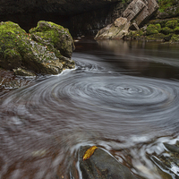 Buy canvas prints of  Whirlpool swirl by Leighton Collins