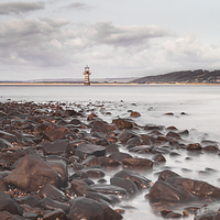 Buy canvas prints of  Whiteford lighthouse North Gower by Leighton Collins