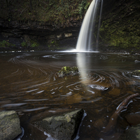 Buy canvas prints of  Lady Falls South Wales by Leighton Collins