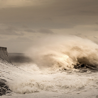 Buy canvas prints of  Crashing Waves by Leighton Collins