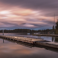 Buy canvas prints of  Comox Lake Vancouver Island by Leighton Collins